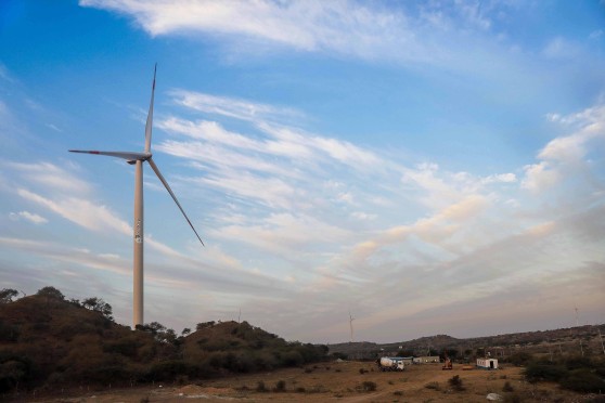 Projekt Windenergie Naranpar, Indien