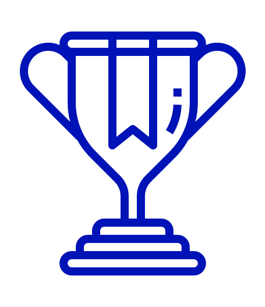 Icono minimalista de una copa de torneo de Padel