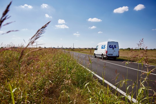  GLS bestelwagen in de natuur